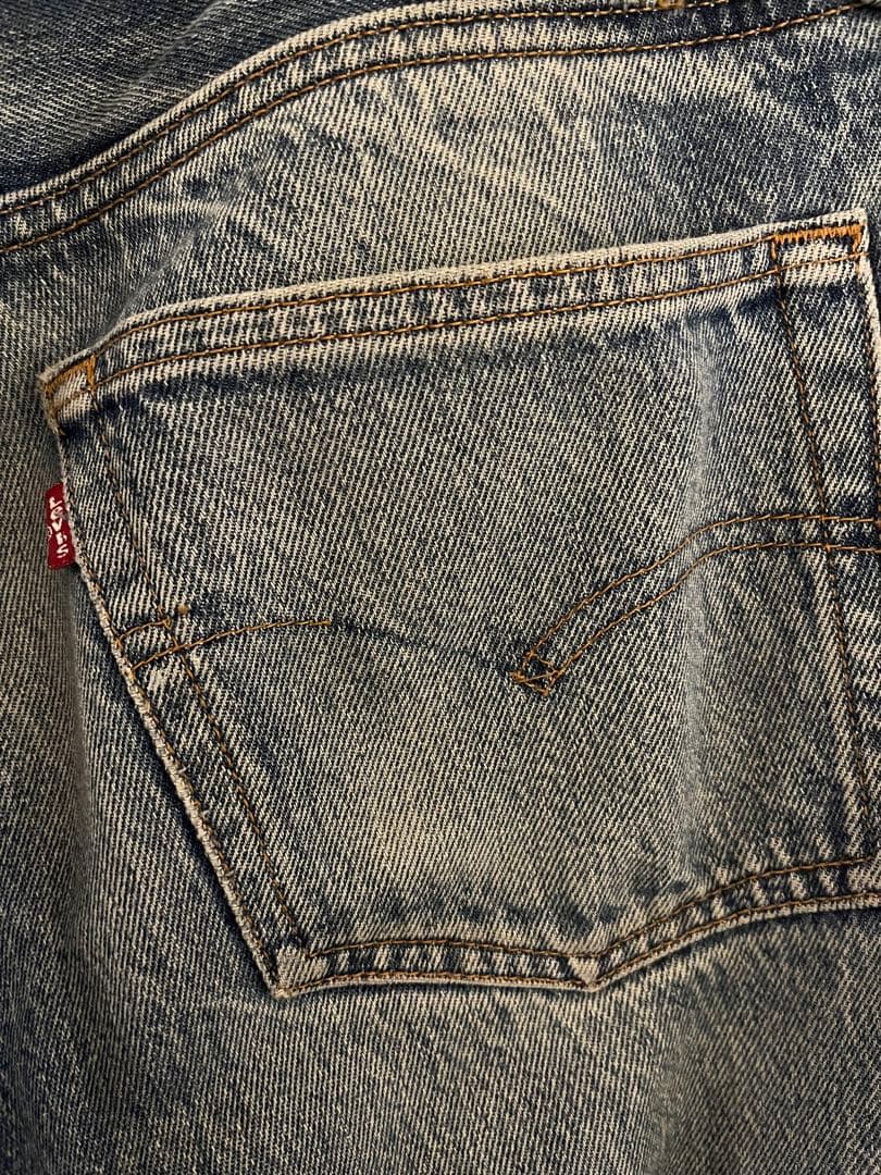 圧巻の色落ち Levi's 501xx US製　W35 L32 土砂降り 鬼ヒゲ