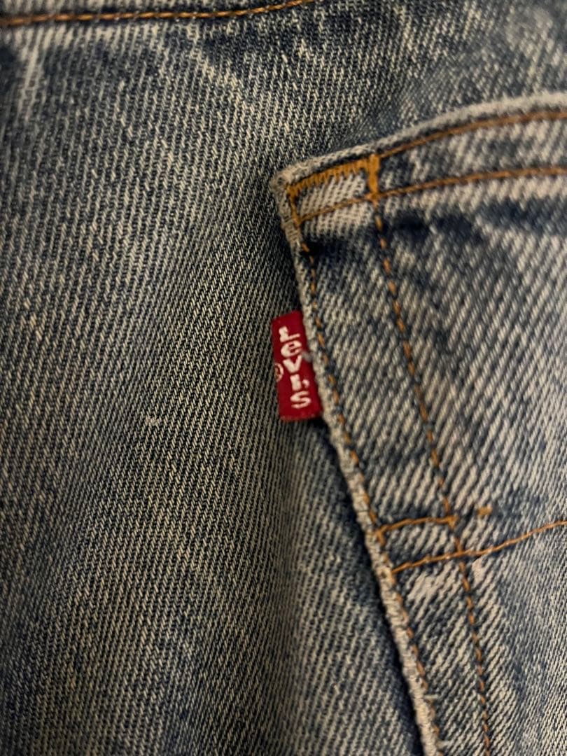 圧巻の色落ち Levi's 501xx US製　W35 L32 土砂降り 鬼ヒゲ