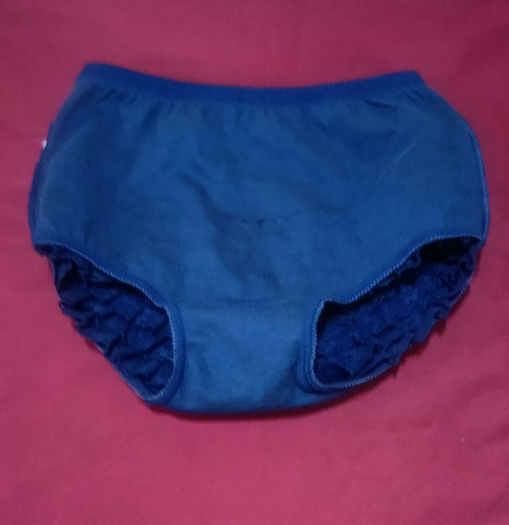 ネイビー フリル付き スカート・スコート