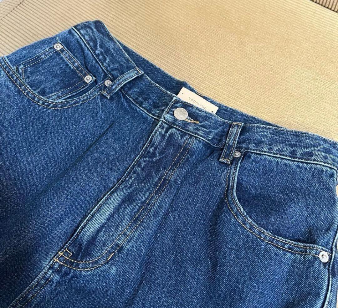 トゥデイフル　TODAYFUL carys denim ブルー　25