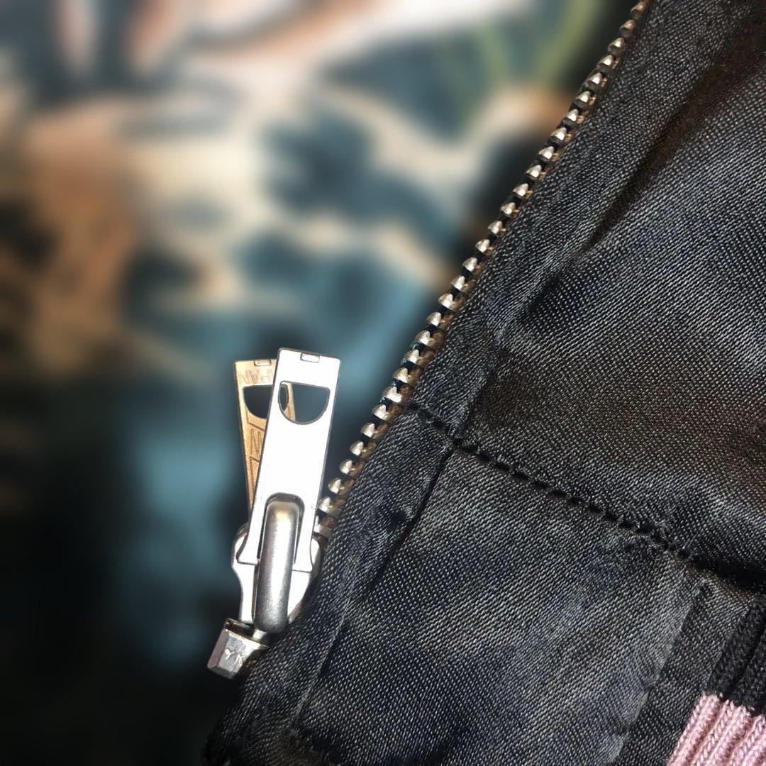 ✨希少✨花旅楽団 スカジャン リバーシブル 刺繍 和柄 桜 スカル 黒 青系