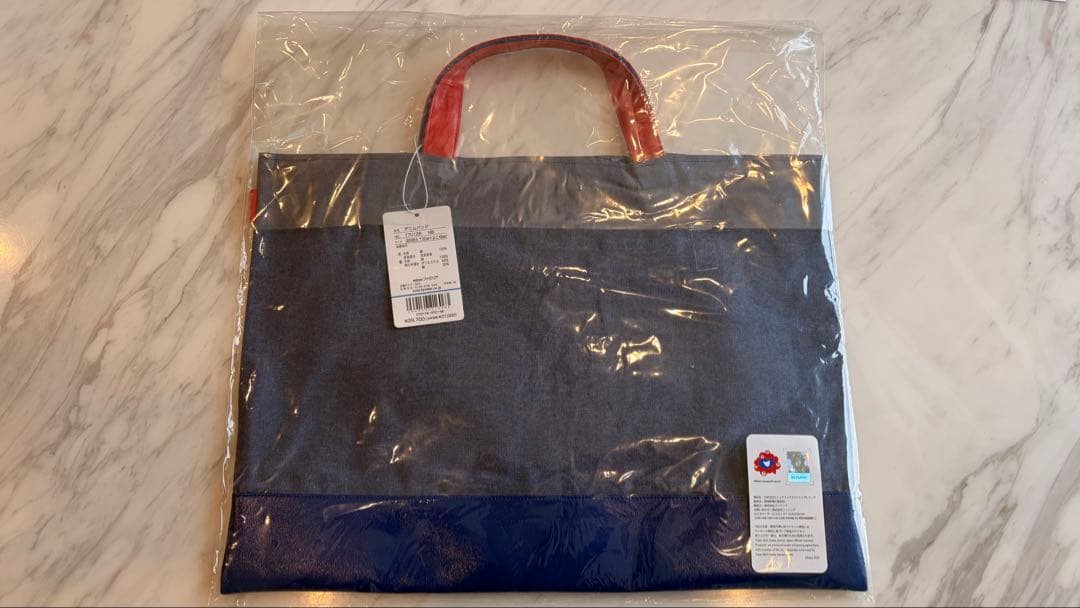 【万博】ミャクミャク　ファミリア　デニムバッグ　コラボ