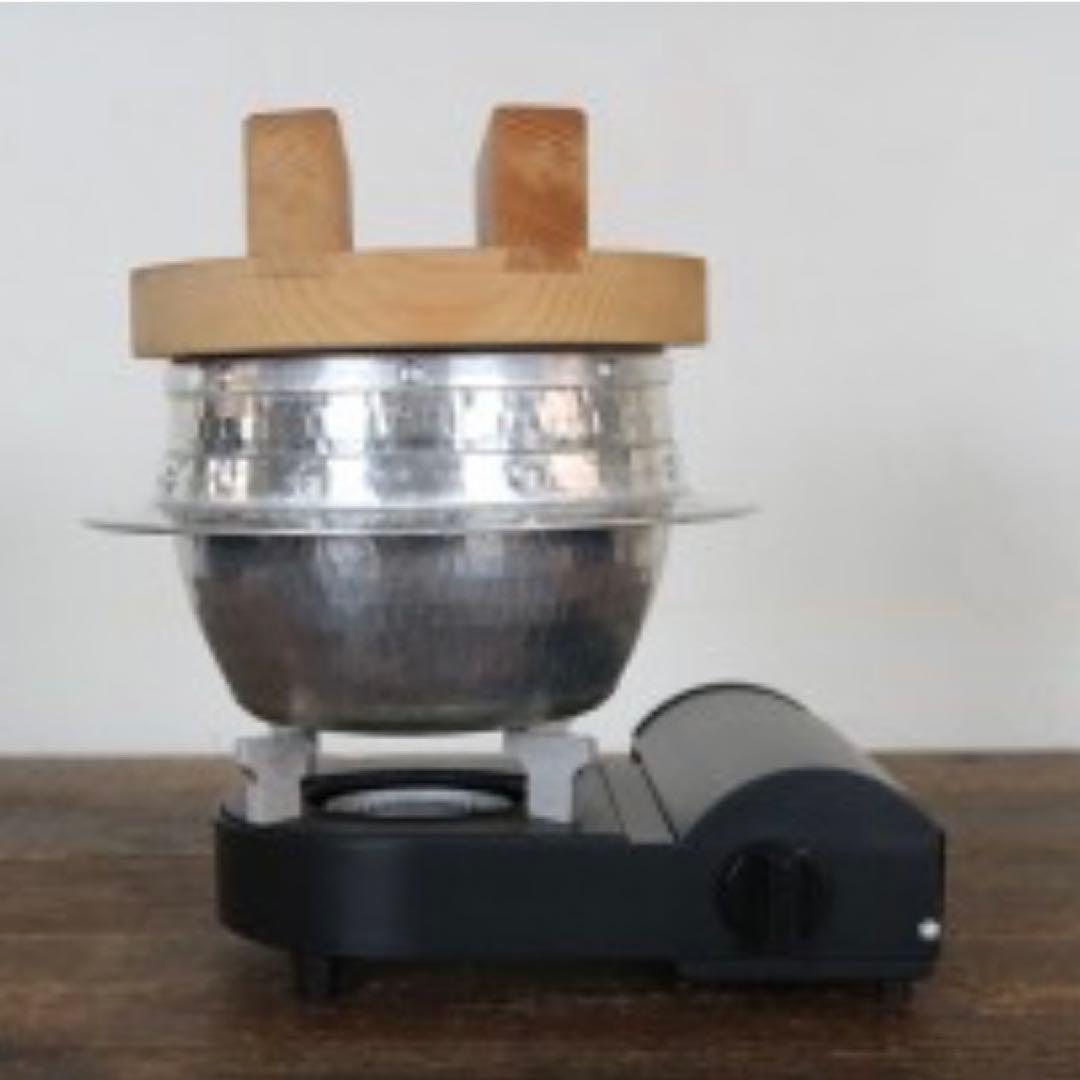 アルミ打ち出し羽釜 釜定木蓋セット