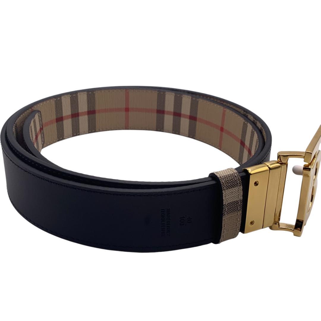 美品★Burberry　バーバリー　ベルト　リバーシブル100-110cm