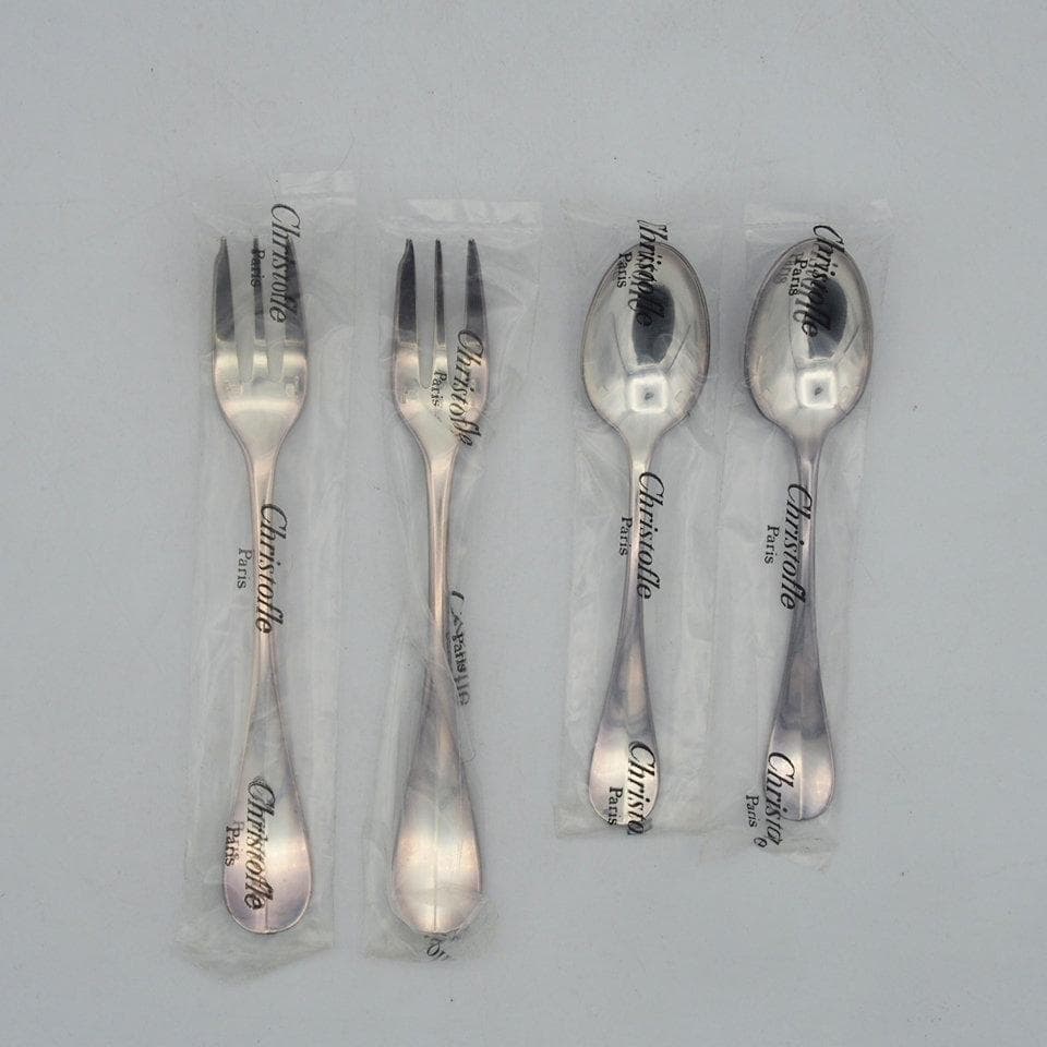 クリストフル フィデリオ ケーキフォーク2本 コーヒースプーン2本 計4本セット
