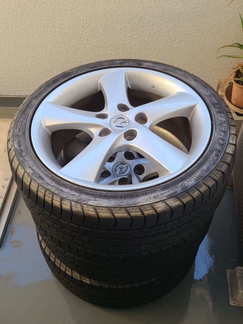【送料込】マツダ純正ホイール(＆タイヤ)4本セット