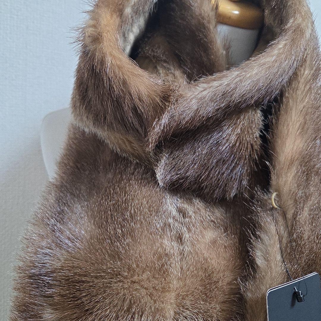 新品　 未使用タグ付き　リアルファー　マフラー　ストール