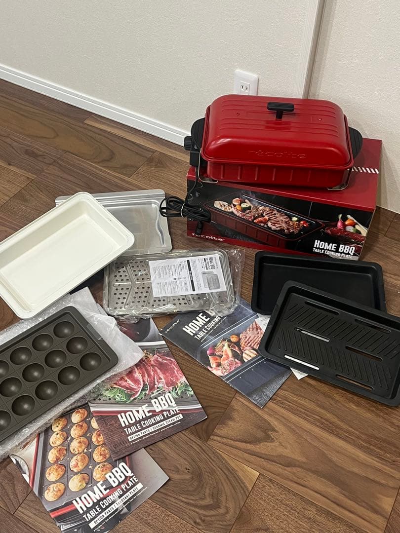 レコルト　電気グリル一式　美品