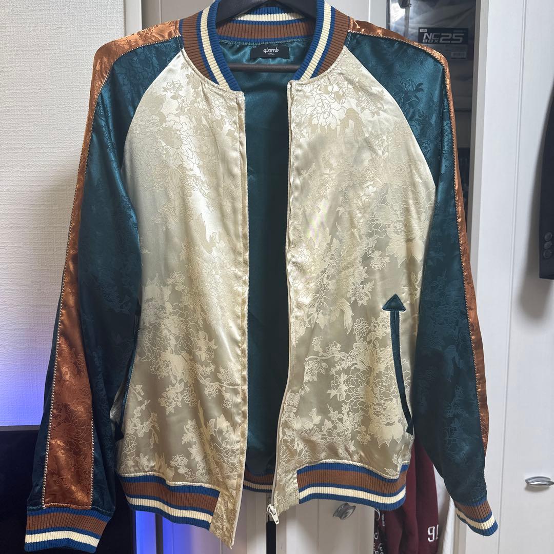 glamb グラム スカジャン 総柄 フラワージャガードスカジャンパー