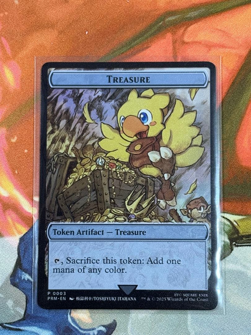 正規品 英語版 MTG ステンレストークン チョコボ 宝物 FF