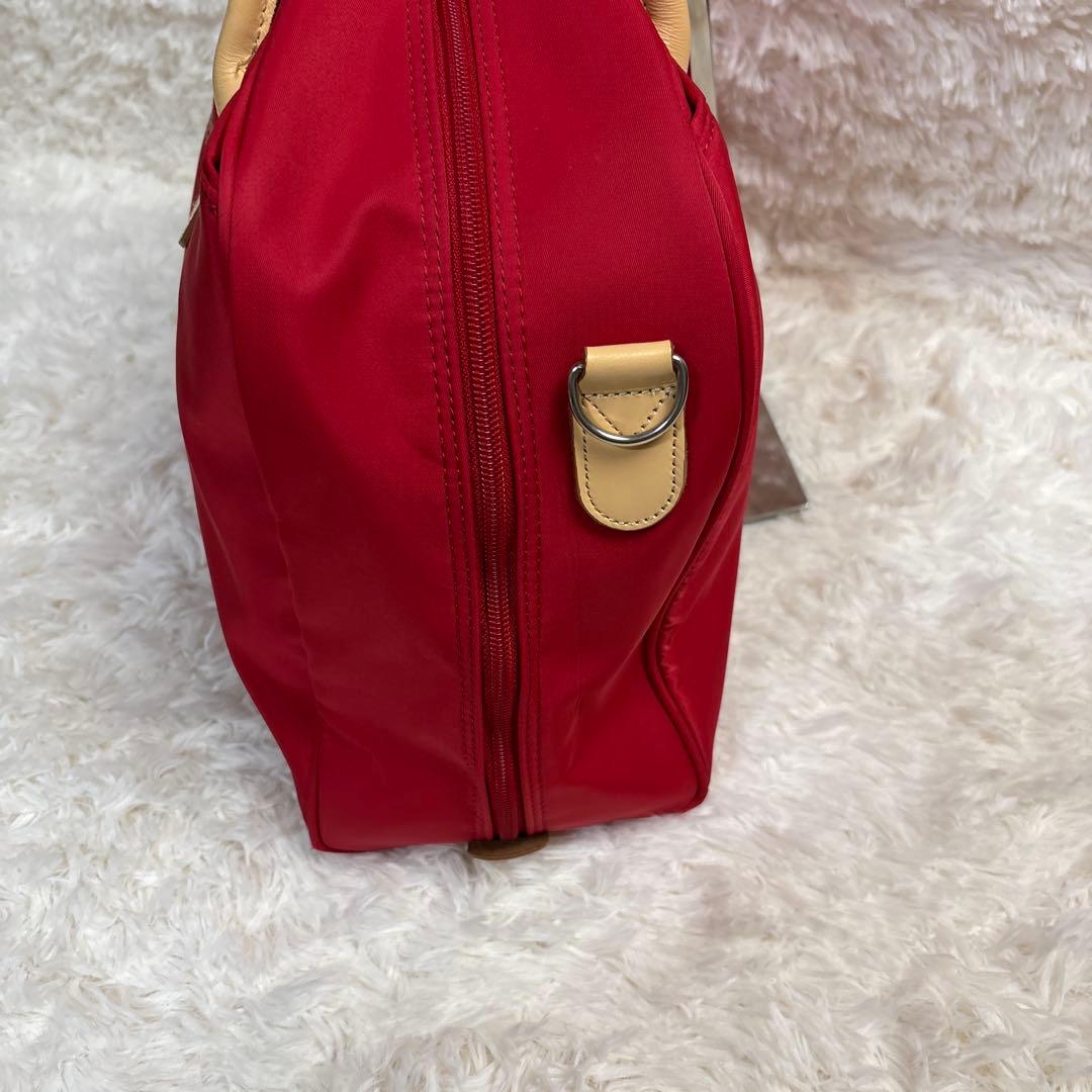 【美品】BURBERRY GOLF ボストンバッグ　ダッフルバッグ　レッド