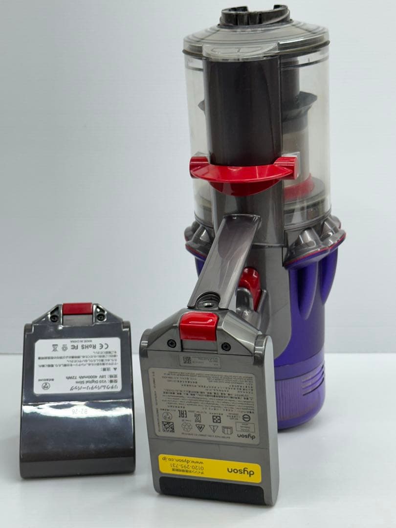 ダイソン　掃除機　デジタルスリムV8 SV18 本体　新品バッテリー付き　ダスト