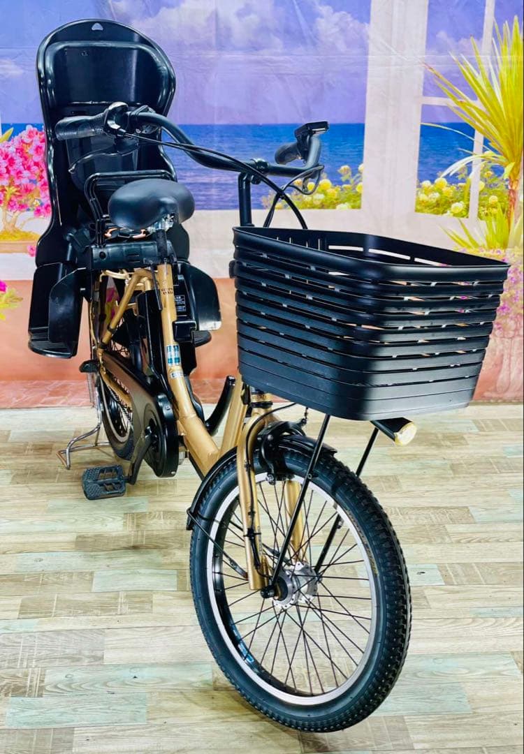 ギュットアニーズ⭐️13AH！パナソニック子供乗せ電動アシスト自転車Y2295