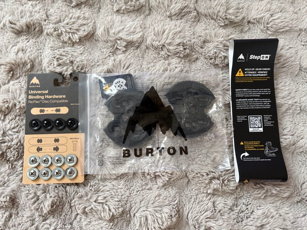 使用1回 バートン ステップオン burton STEPON メンズM 白