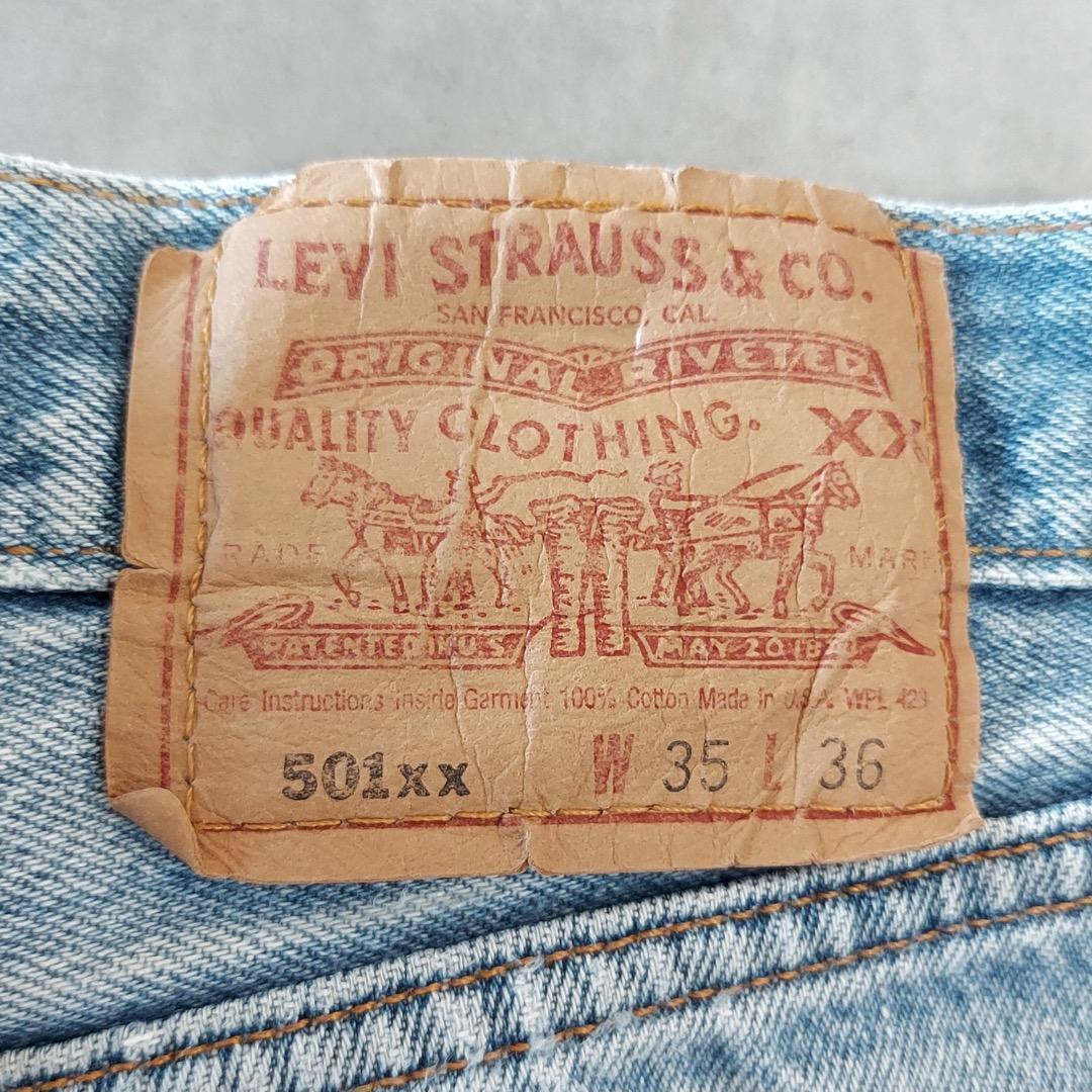 リーバイス501 Levis W35 青 90s USA製 古着 15938