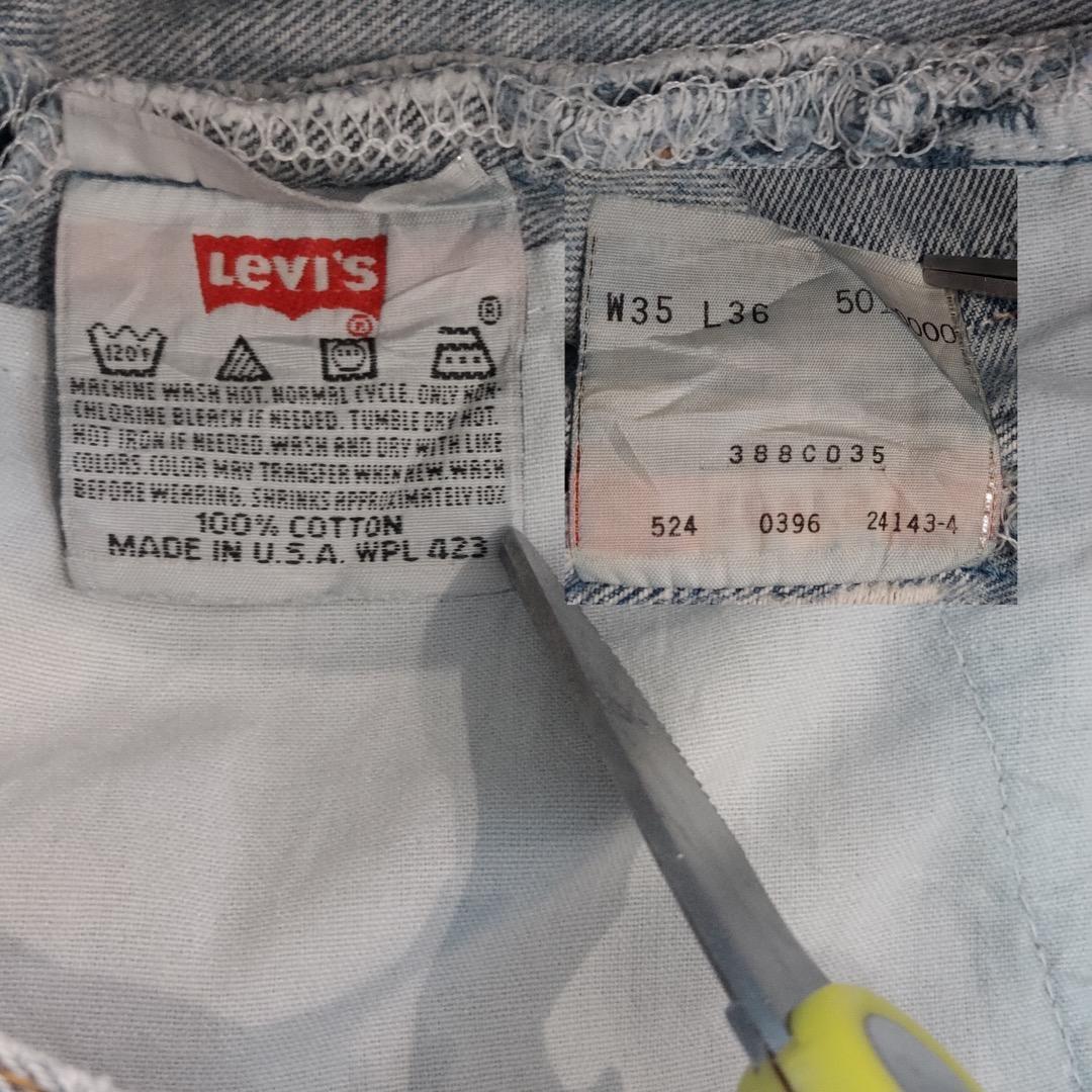リーバイス501 Levis W35 青 90s USA製 古着 15938