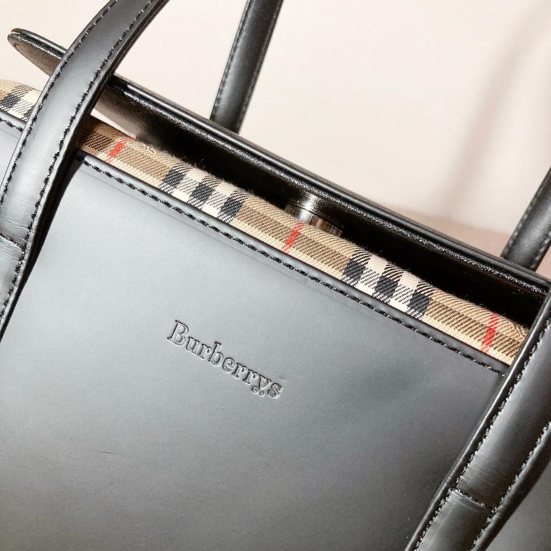 Burberrys バーバリー ハンドバッグ カーフレザー