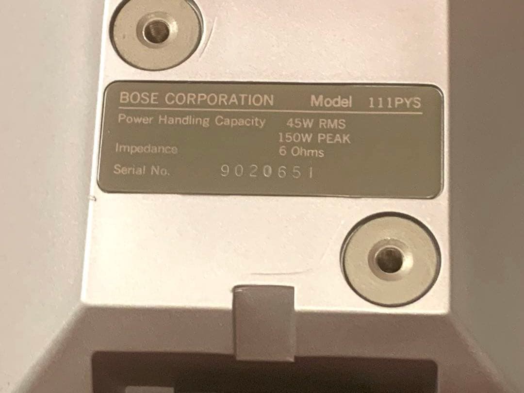 グッドデザイン賞❣️BOSE 111PYW スピーカー 2個セット ホワイト