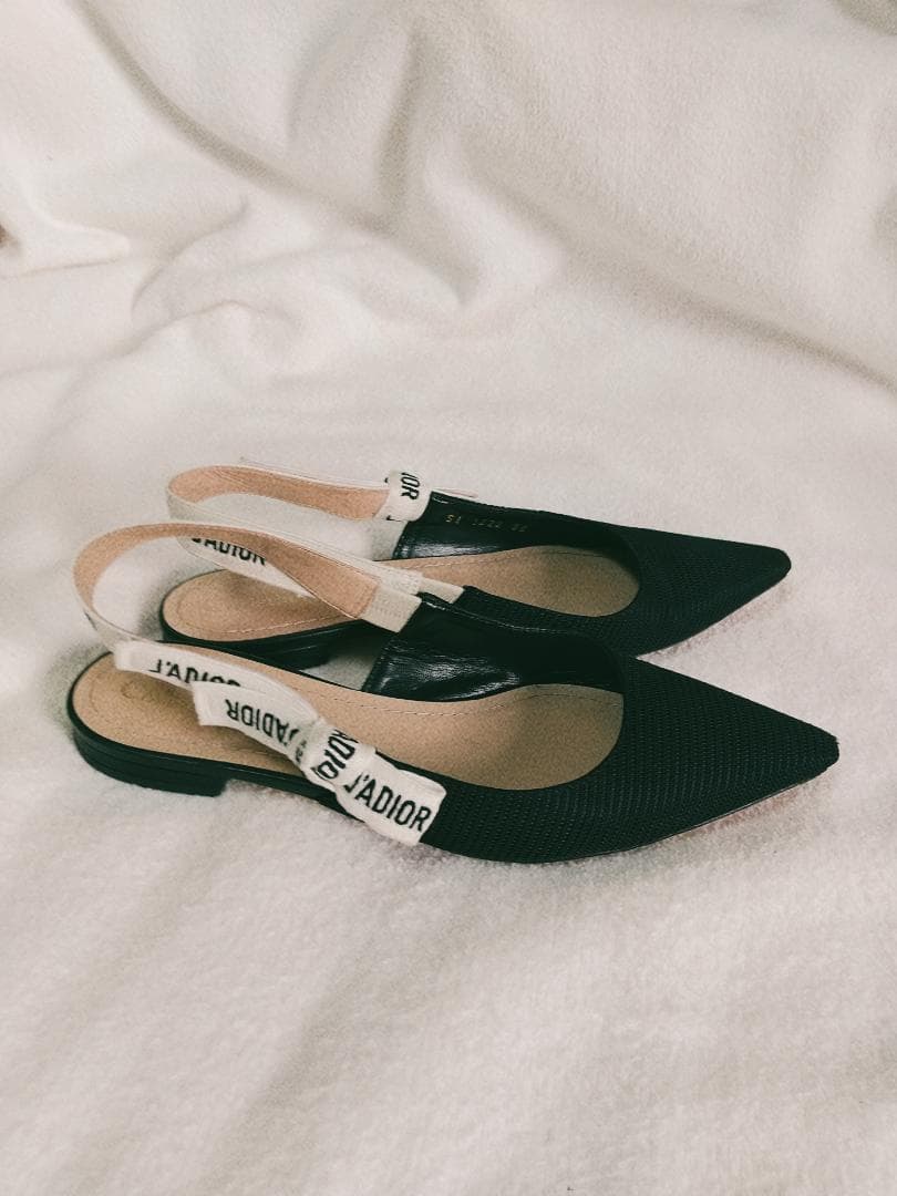 Dior J'ADIOR ポインテッドトゥサンダル ブラック