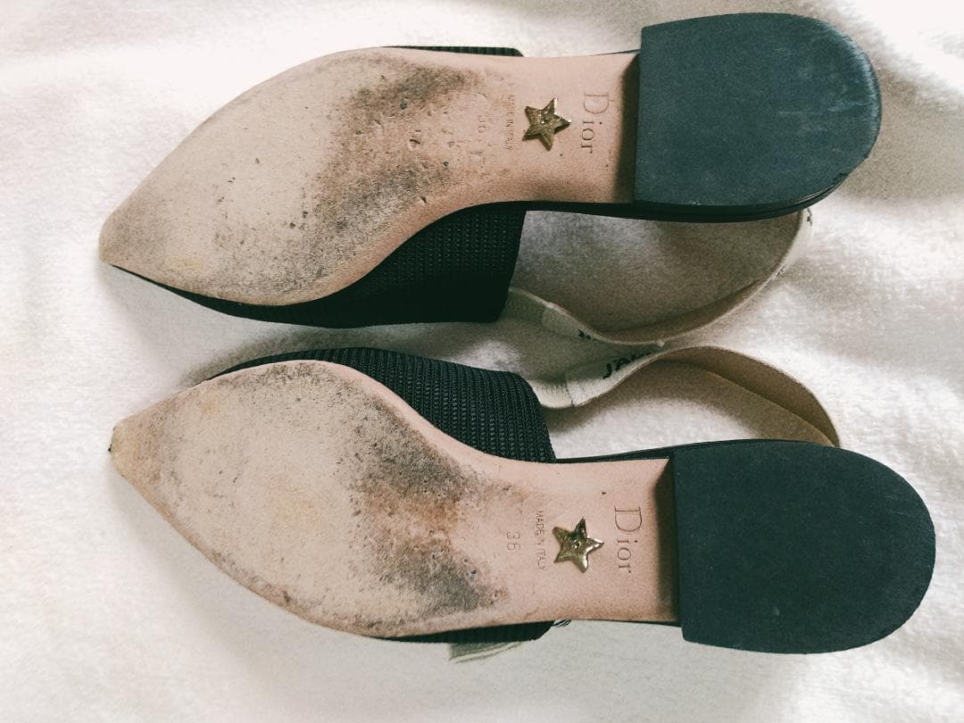 Dior J'ADIOR ポインテッドトゥサンダル ブラック