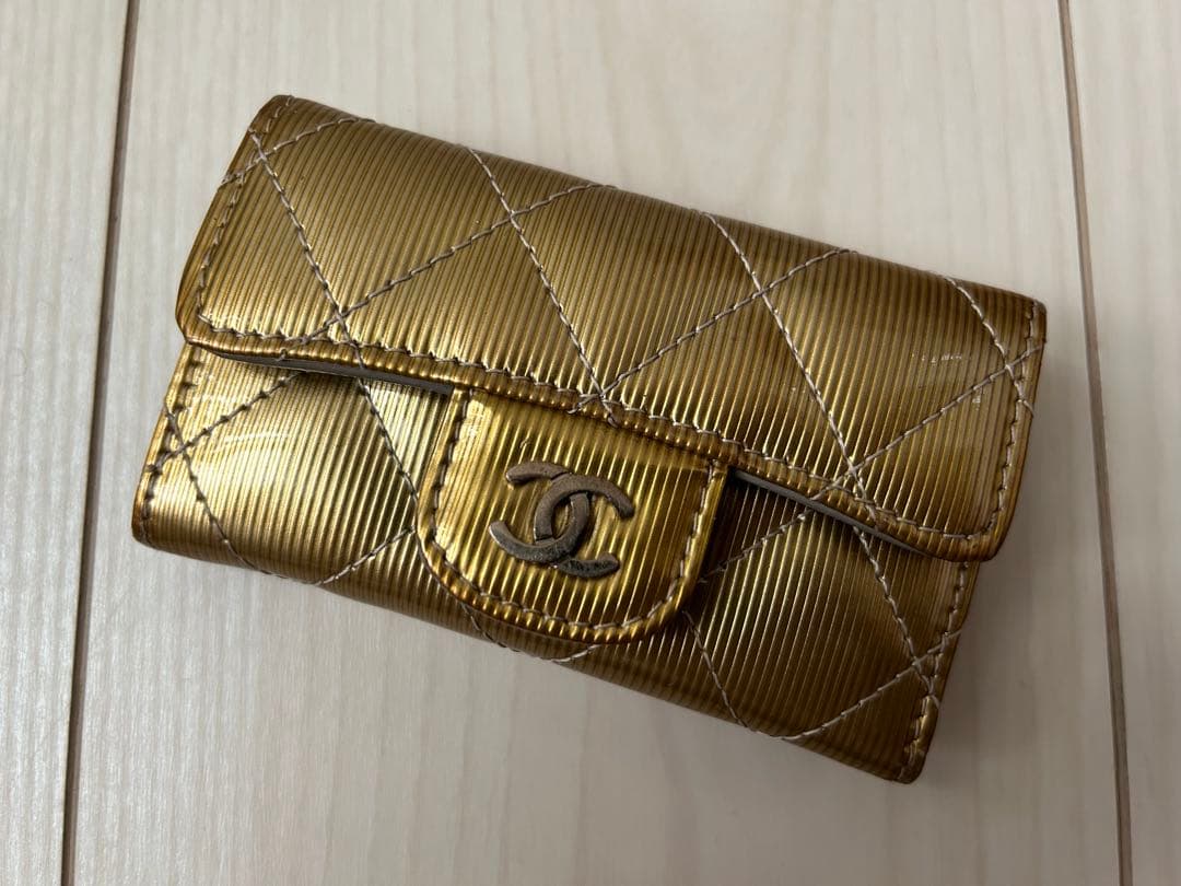 CHANEL 6連キーケース シャンパンゴールド