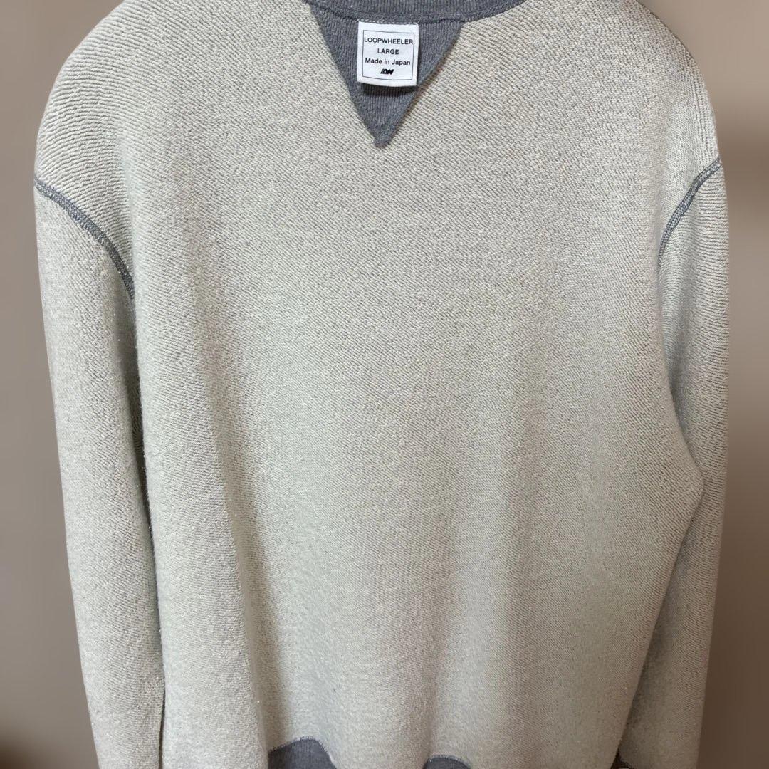 LOOPWHEELER LW01グレー メランジ　Lサイズ