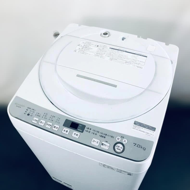 ★送料・設置無料★ 中古 大型洗濯機 シャープ (No.0446)