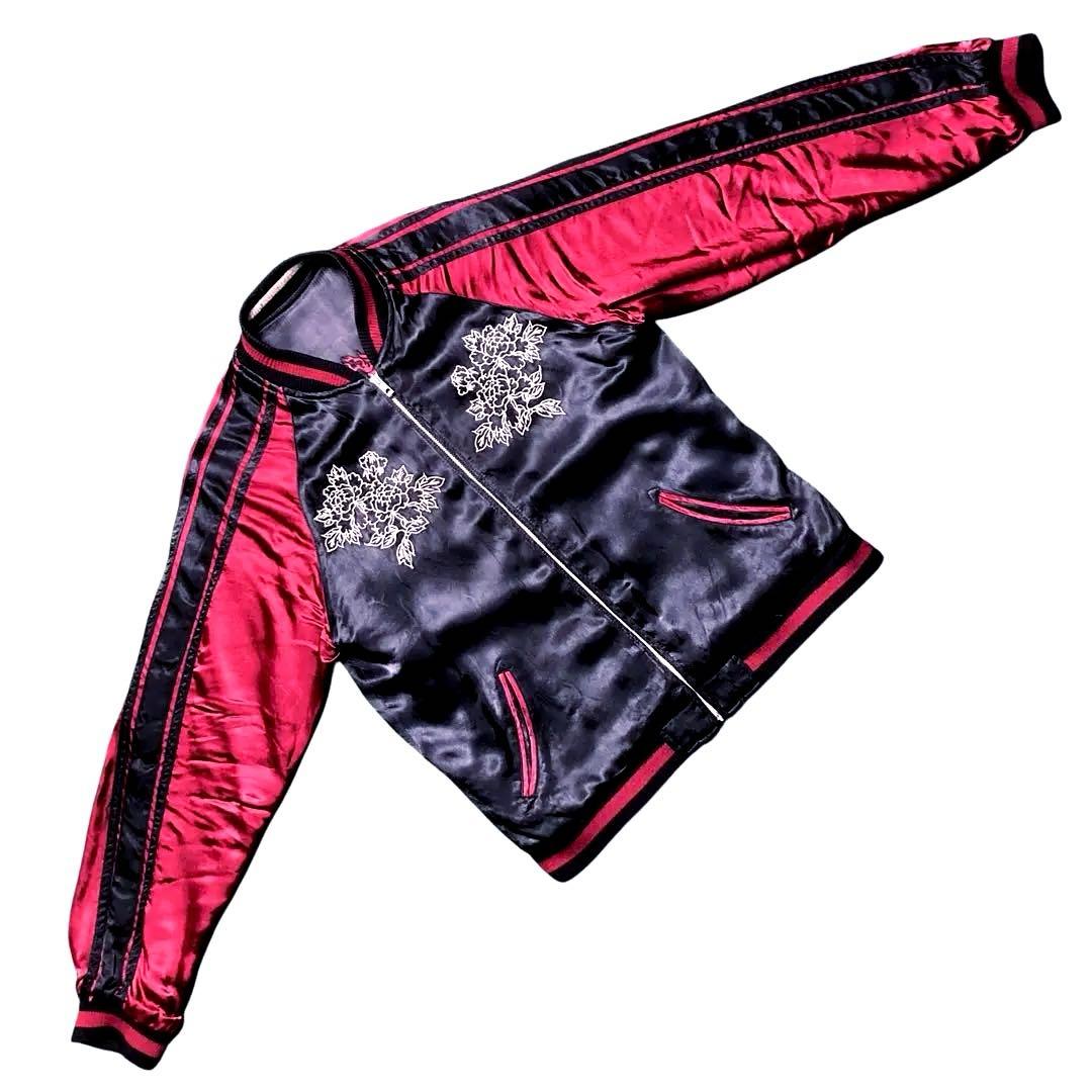 オイル 良品 00s百花繚乱 スカジャン 毘沙門天王 勝利 財宝の神四天王