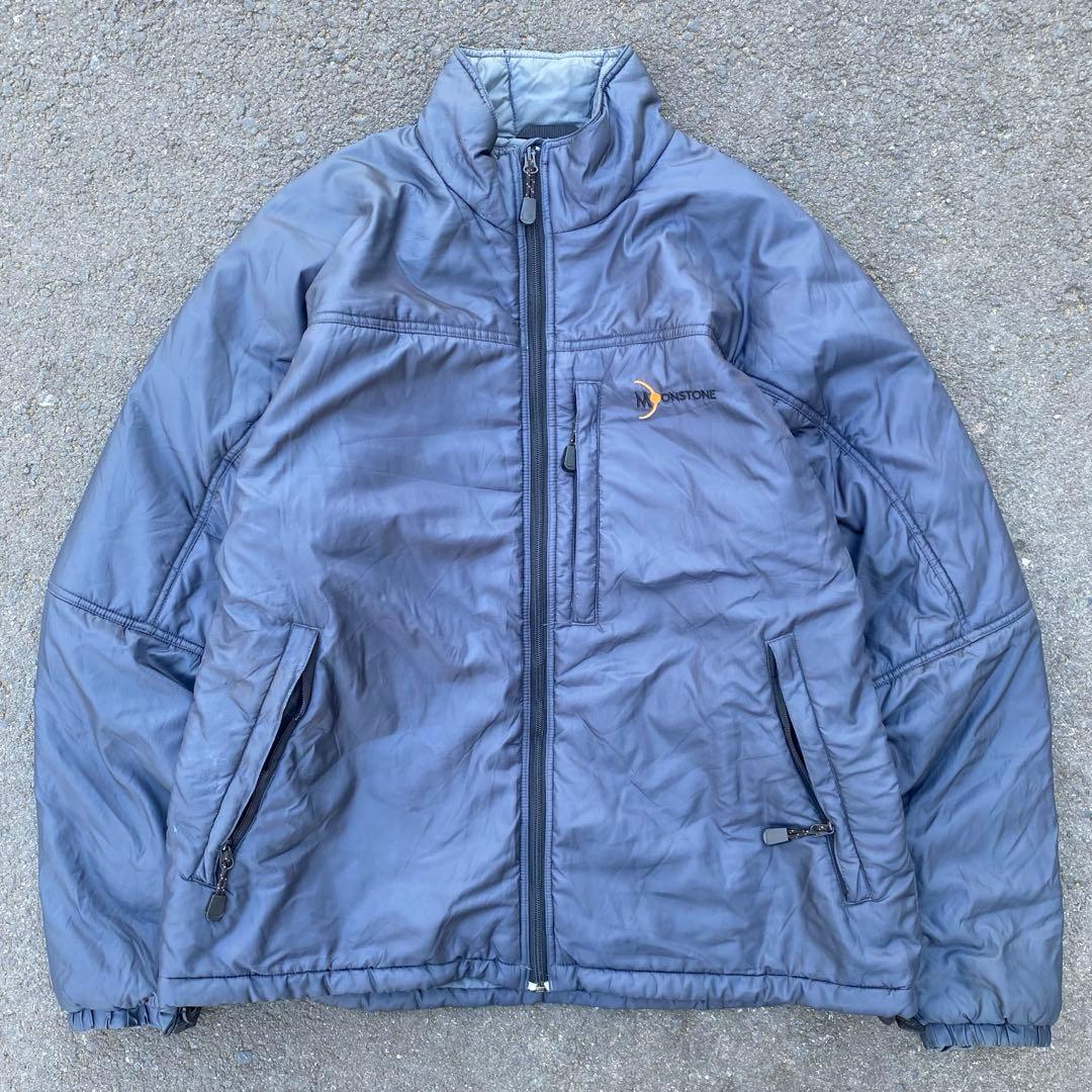 90s MOONSTONE ウルトラライトダウン パフジャケット ネイビー 中綿