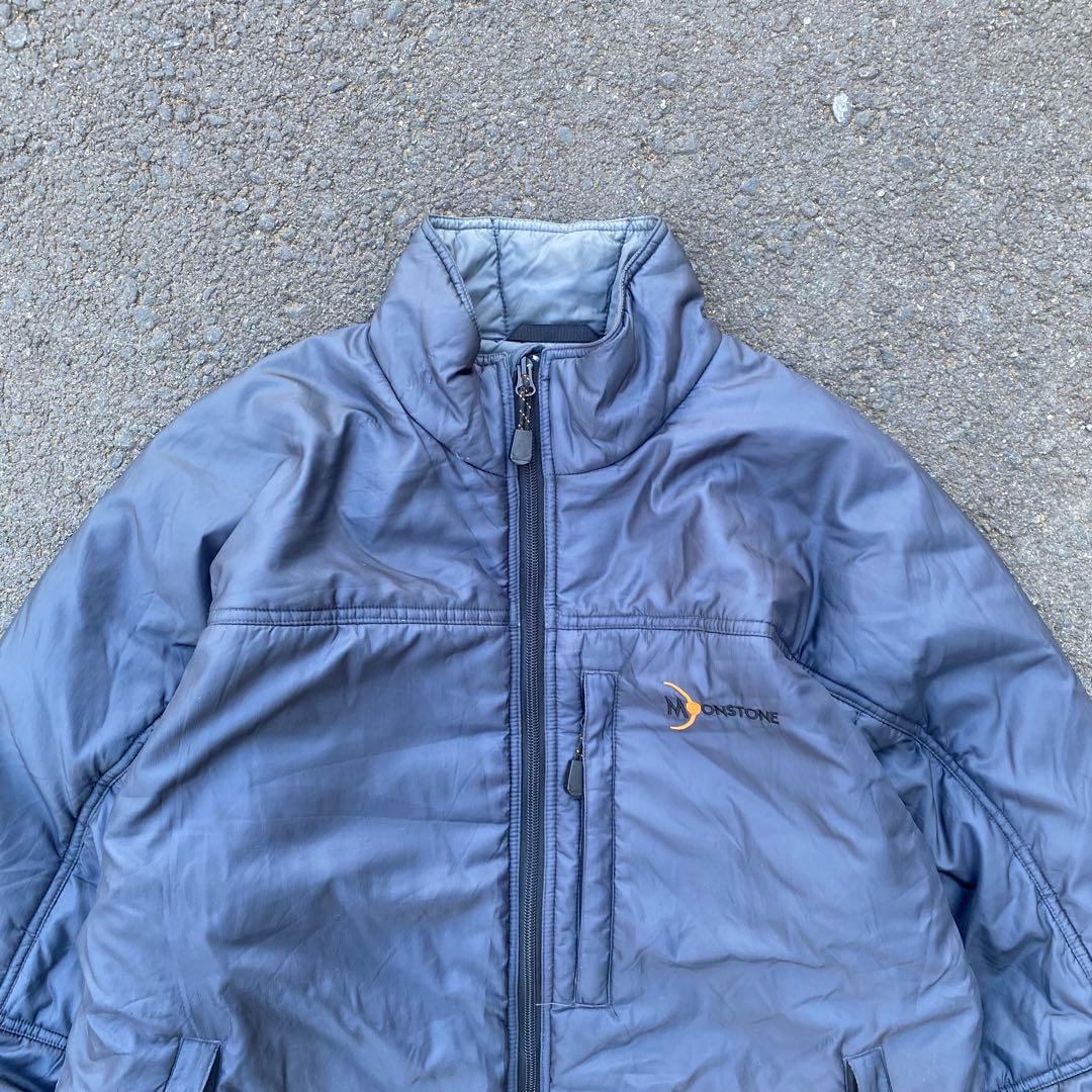 90s MOONSTONE ウルトラライトダウン パフジャケット ネイビー 中綿