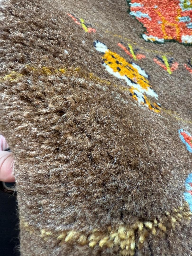 118x47cm ペルシャギャッベ ランナー (ギャベ) ペルシャ絨毯 ギャッベ