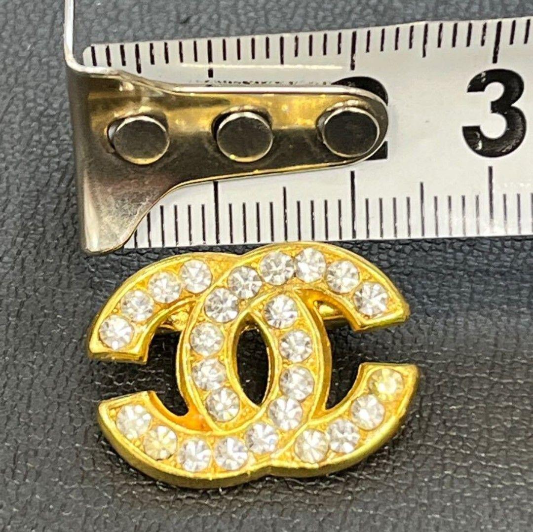 ⭐美品⭐シャネル ココマーク ヴィンテージ ブローチ ゴールド ラインストーン