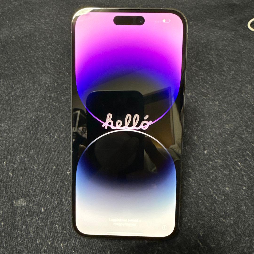 iPhone14promax 256GB SIMフリー　ディープパープル