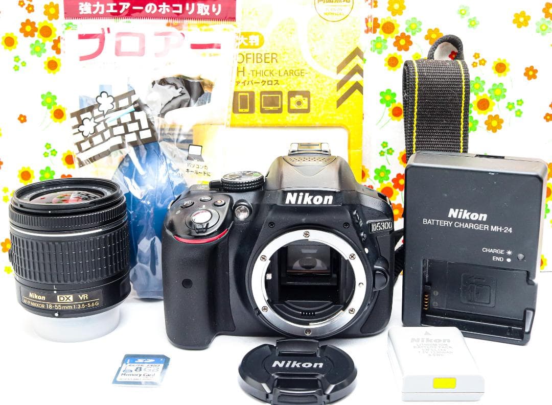 ニコン Nikon D5300☆WIFI機能付♪☆動画撮影可☆一眼レフ☆自撮り可