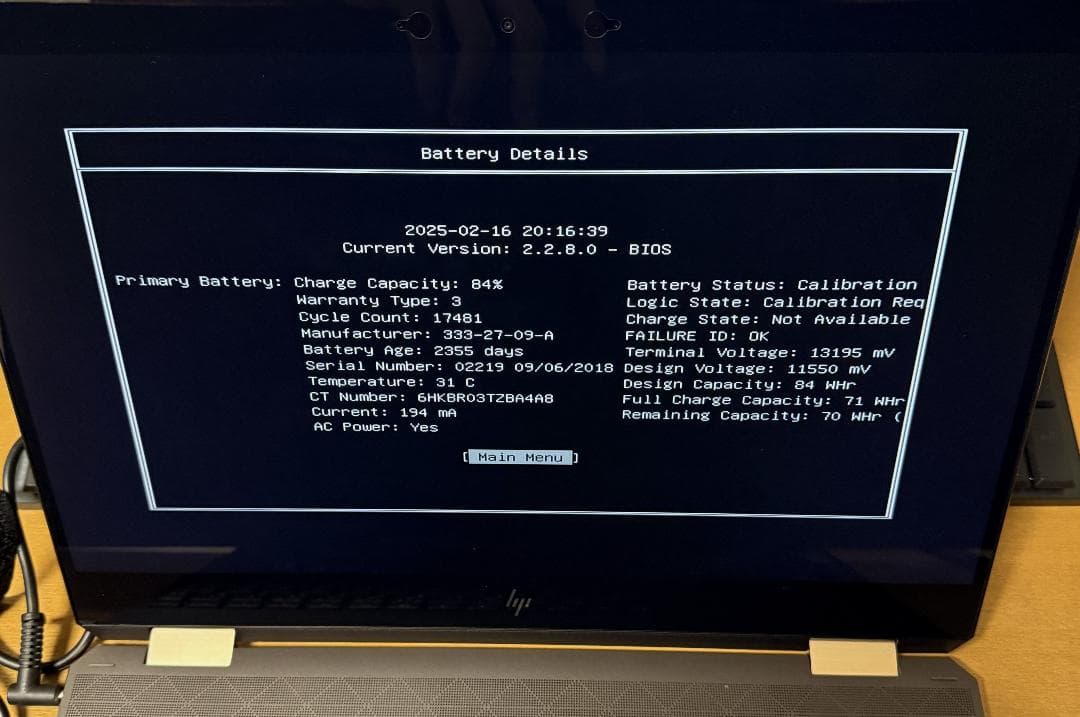 Windowsノート本体 HP SPECTRE x360 15-df0009TX 2in1 i7/16GB