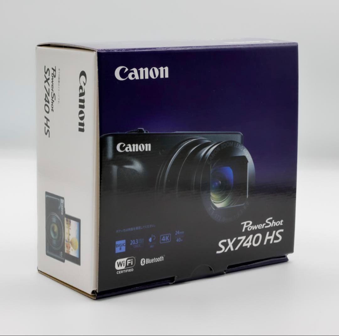 【ほぼ未使用】Canon POWERSHOT SX740 HS ブラック 黒