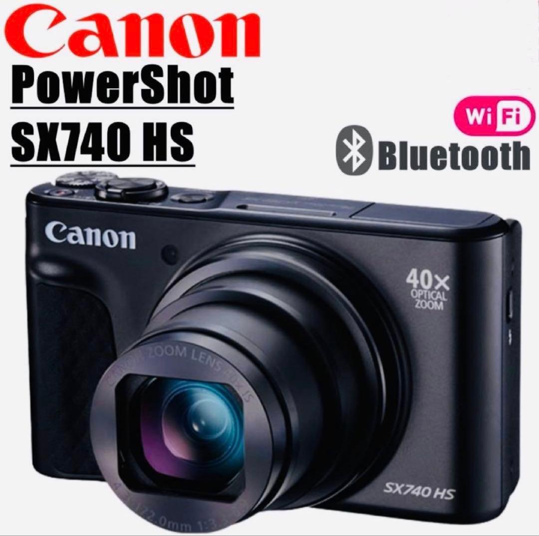 【ほぼ未使用】Canon POWERSHOT SX740 HS ブラック 黒