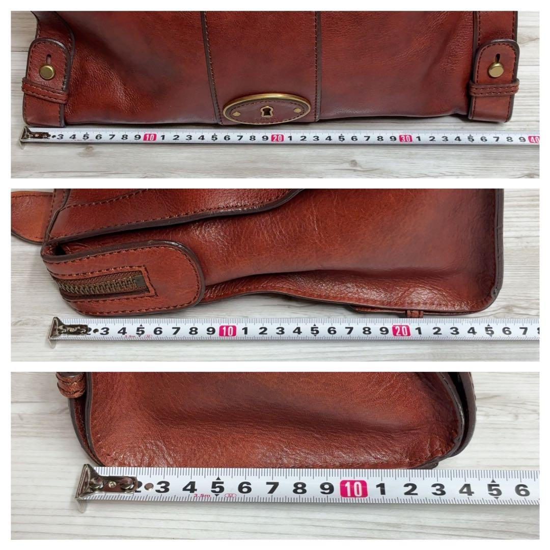 FOSSIL トートバッグ カギ アンティーク A4 ゴールド金具 クラシック