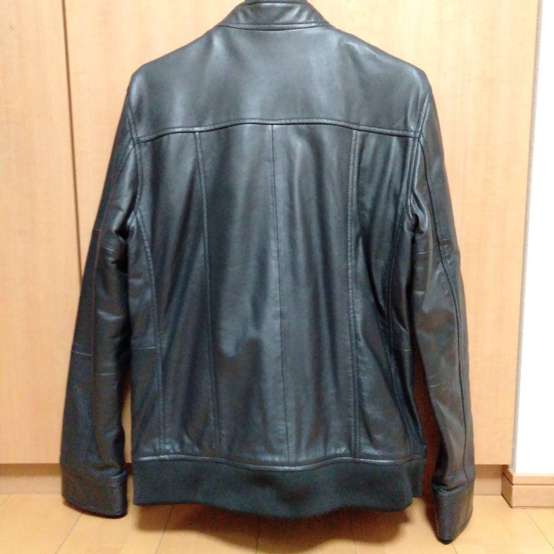 【新品】AKM　シングルライダース　レザージャケット　シープスキン　羊革