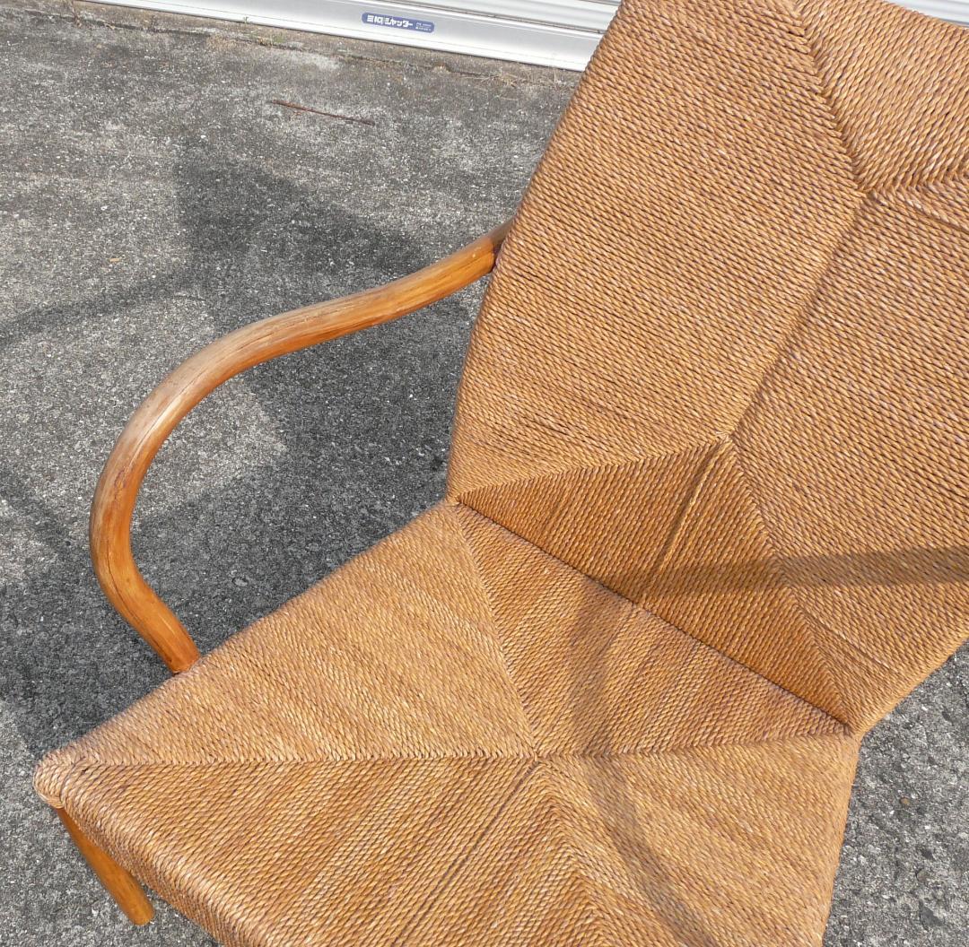 コンランショップ　アジアンバンブー　ラタン幾何学模様チェア 1脚　籐　ビンテージ