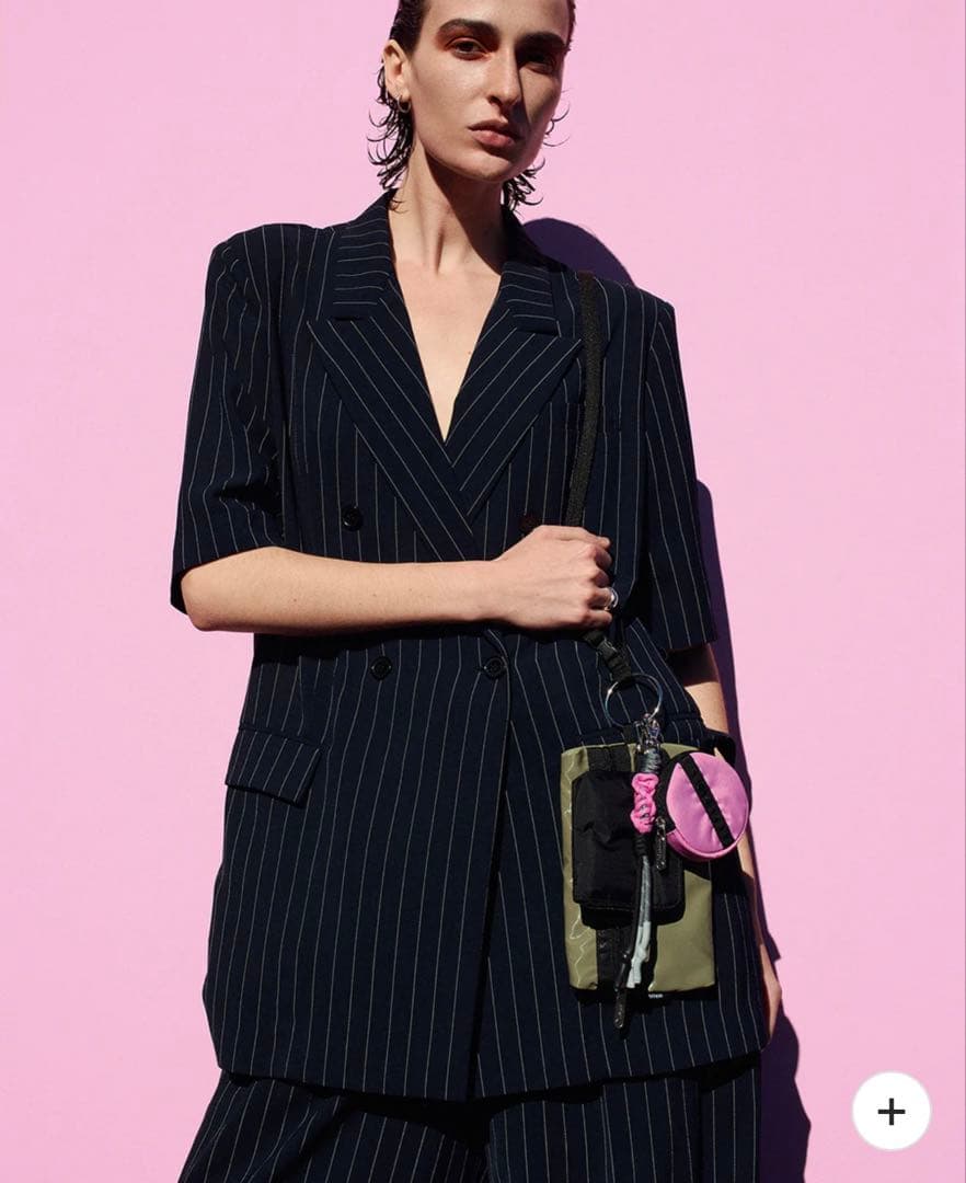 AMERI LeSportsac×AMERI Multi Pouchカーキ　美品