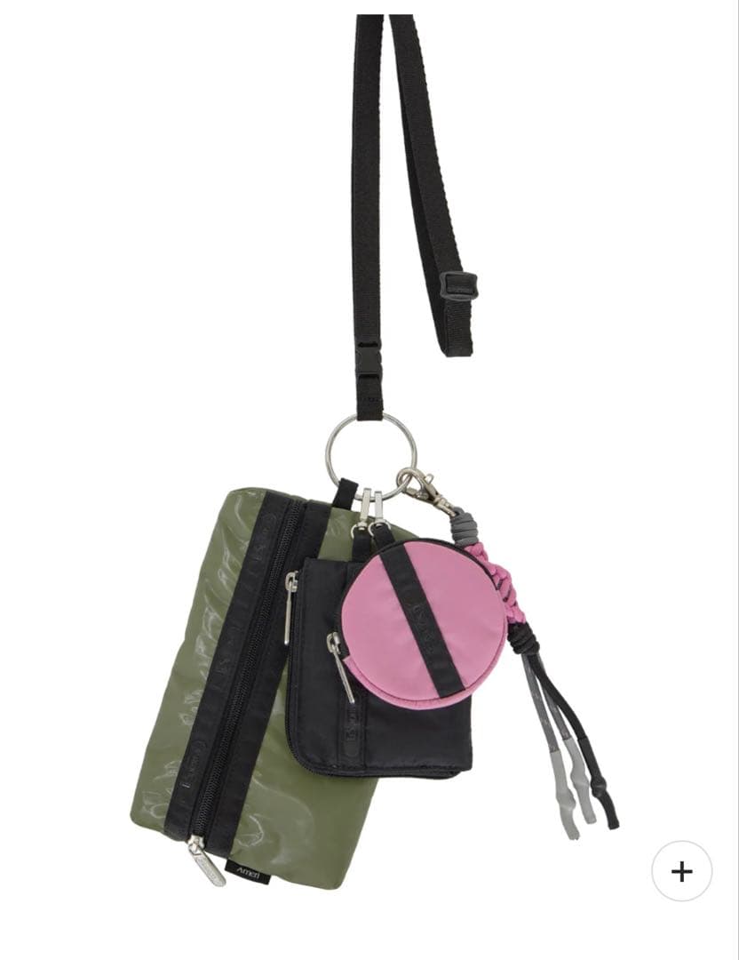 AMERI LeSportsac×AMERI Multi Pouchカーキ　美品