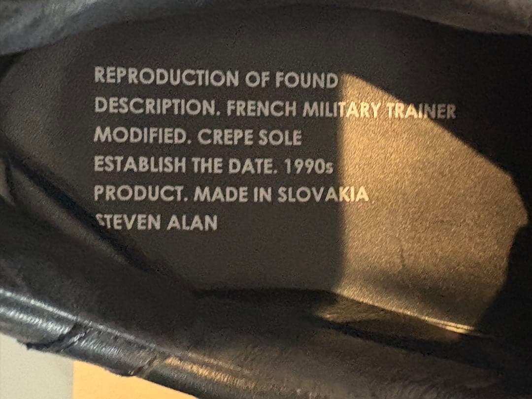 REPRODUCTION OF FOUND メンズ　レザースニーカー