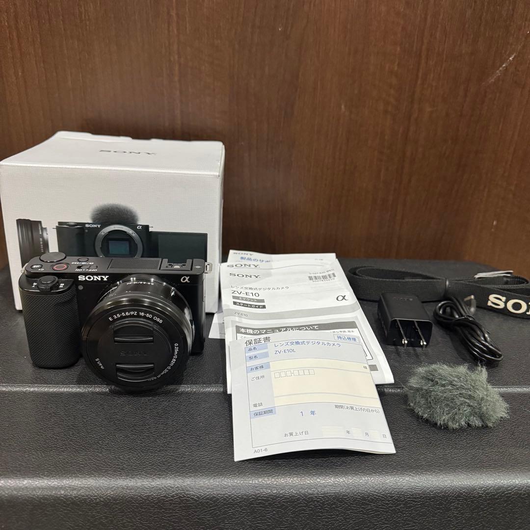 Sony ZV-E10 ミラーレスカメラ 16-50mmレンズ付き
