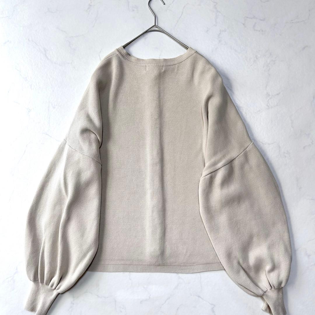 ソラモナポッシエ ウエハースニットワイドカーディガン日本製 グレージュ系定番人気