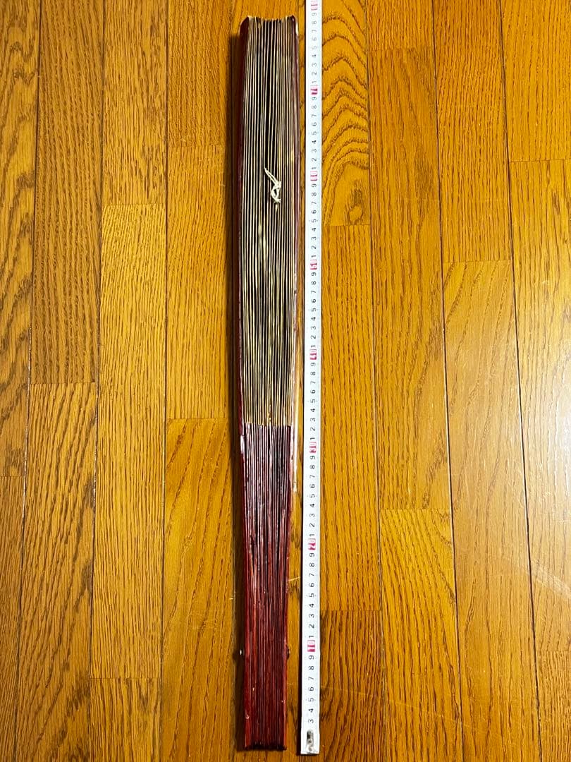 日本舞踊 扇子 金色 松 鶴