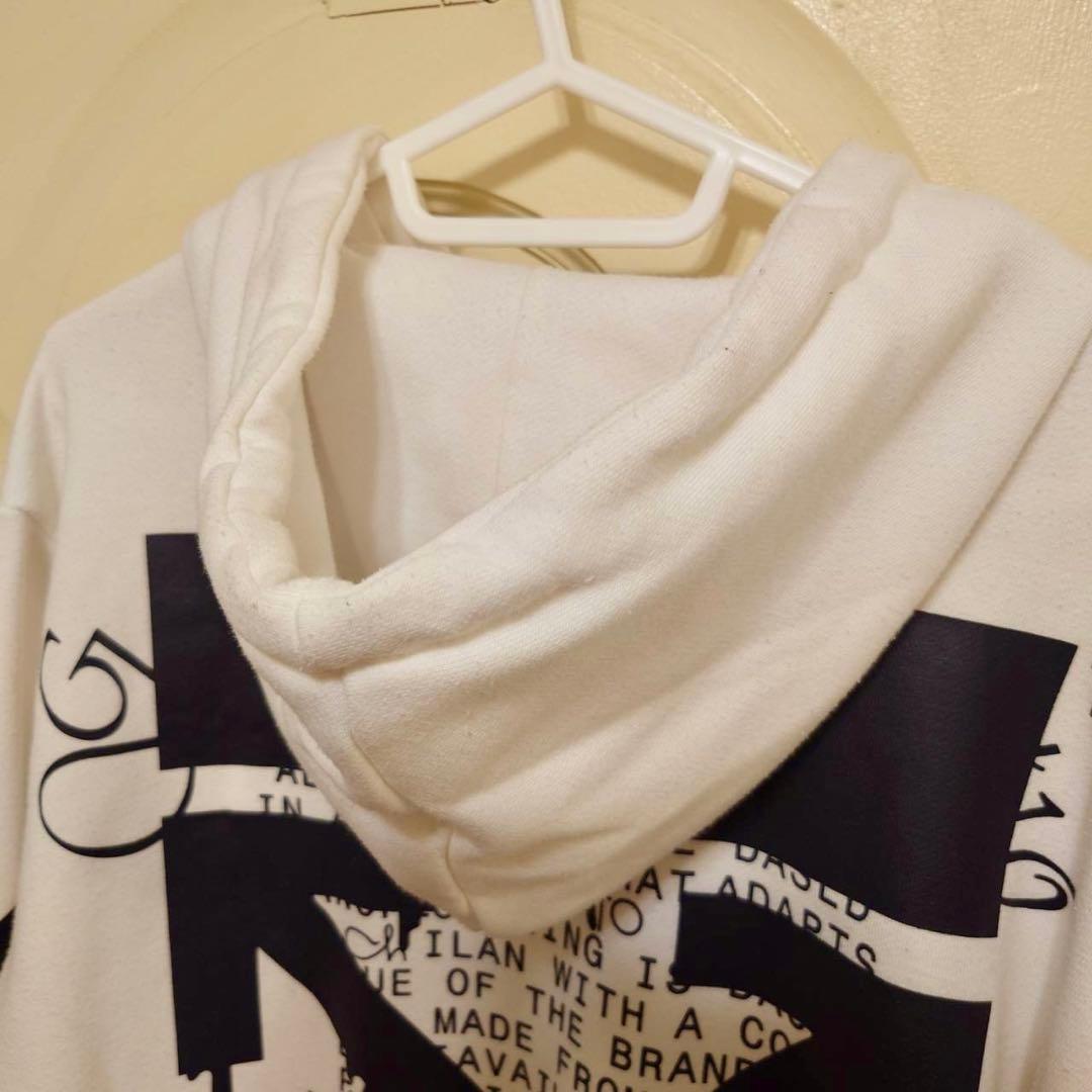 OFF-WHITE オフホワイト　パーカー　白　L