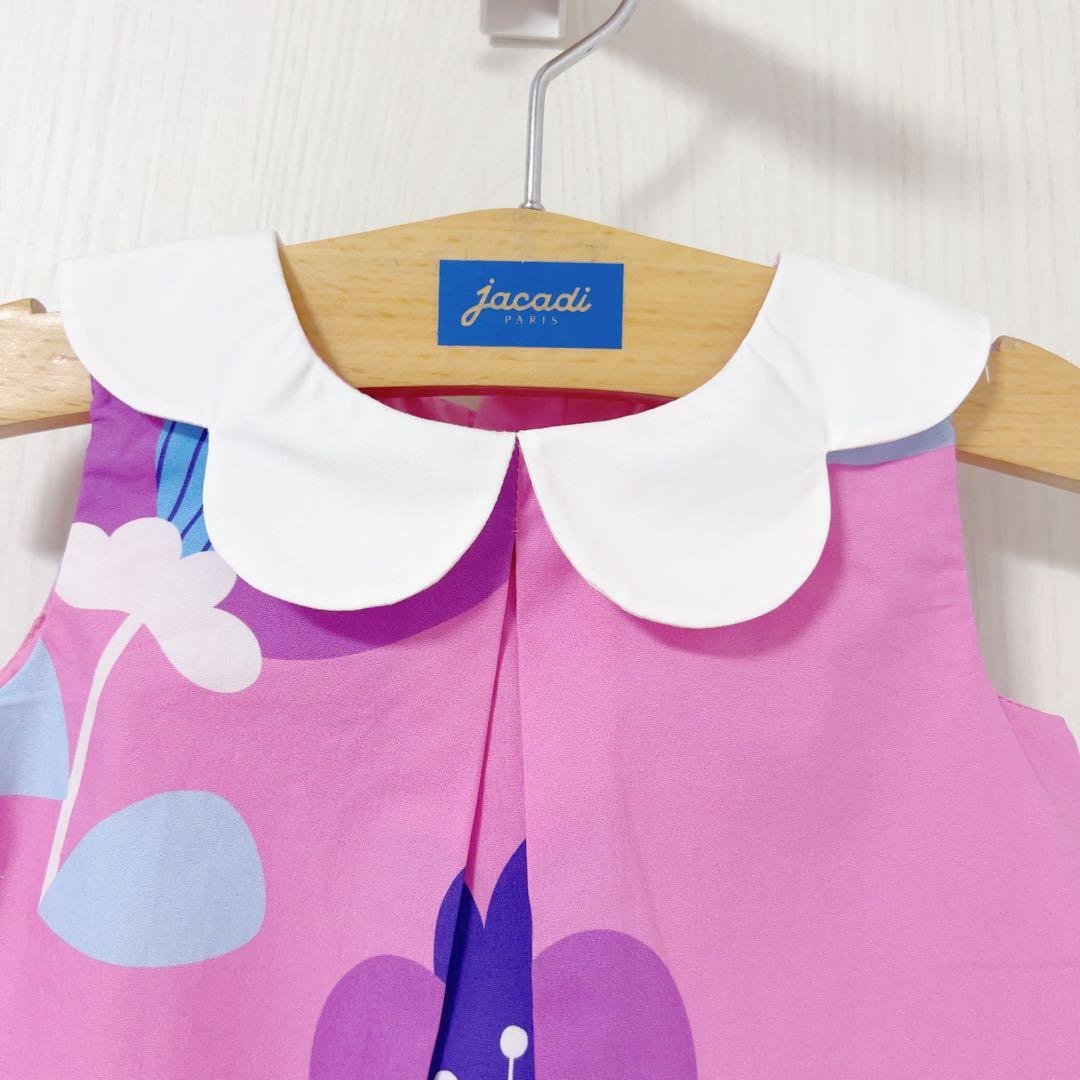 【新品・タグなし】jacadi トラペーズワンピース 6M