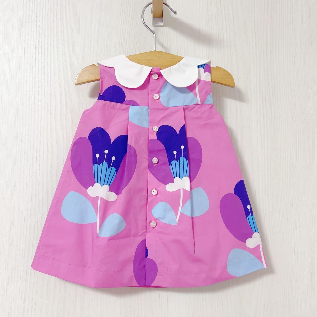 【新品・タグなし】jacadi トラペーズワンピース 6M