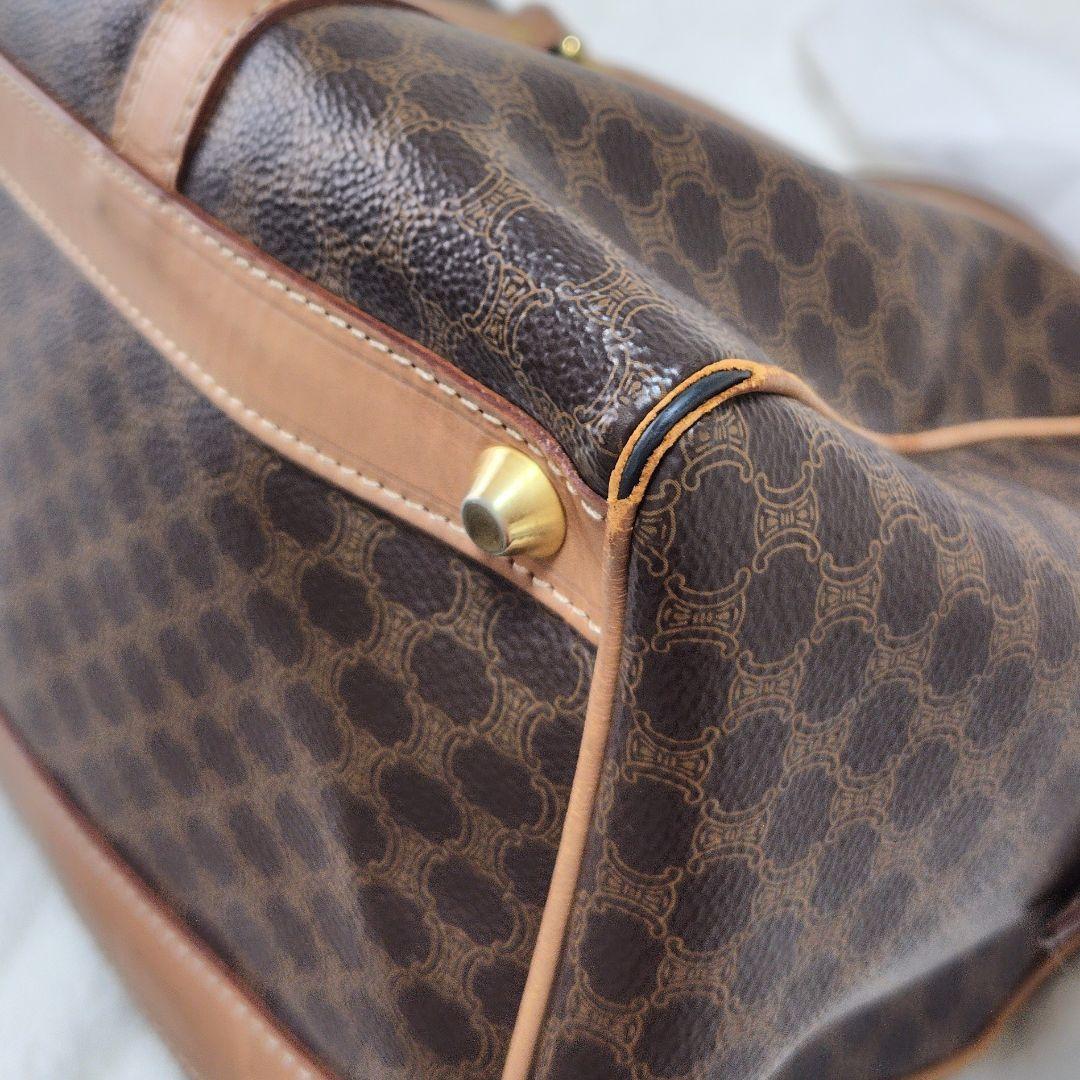 【セリーヌ】ボストンバッグ　マカダム　トリオンフ　旅行バッグ